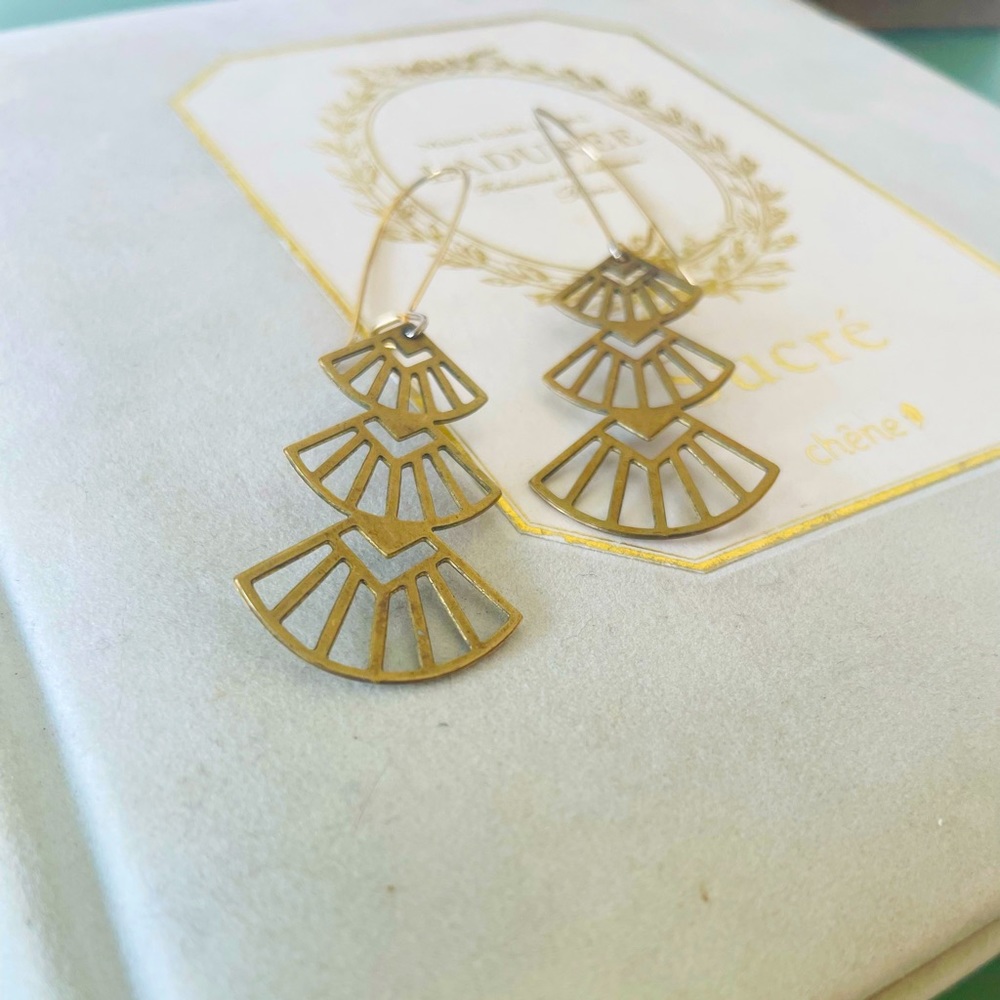 Playfully art deco earrings